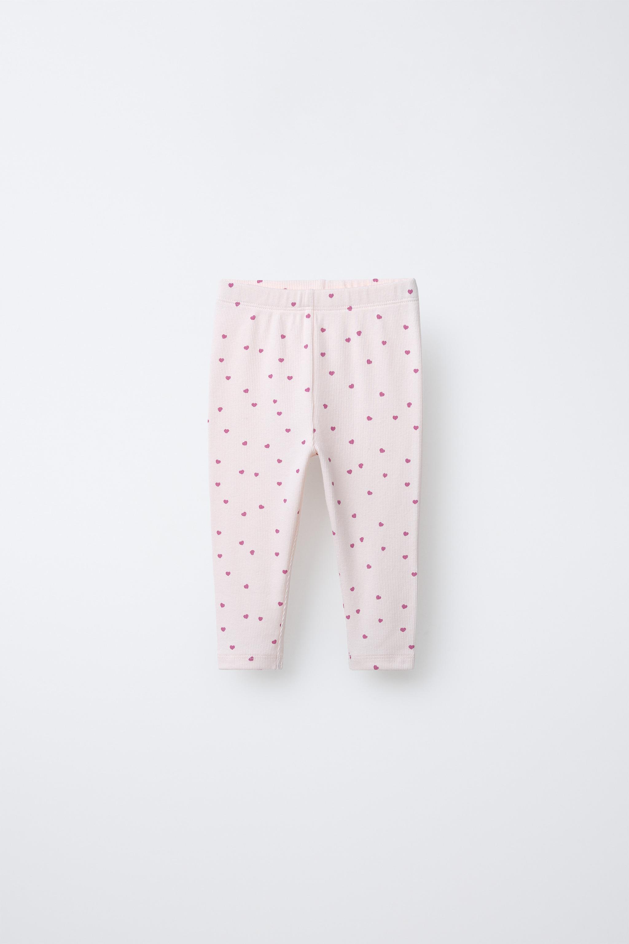 TWO-PACK OF HEART AND PLAIN LEGGINGS