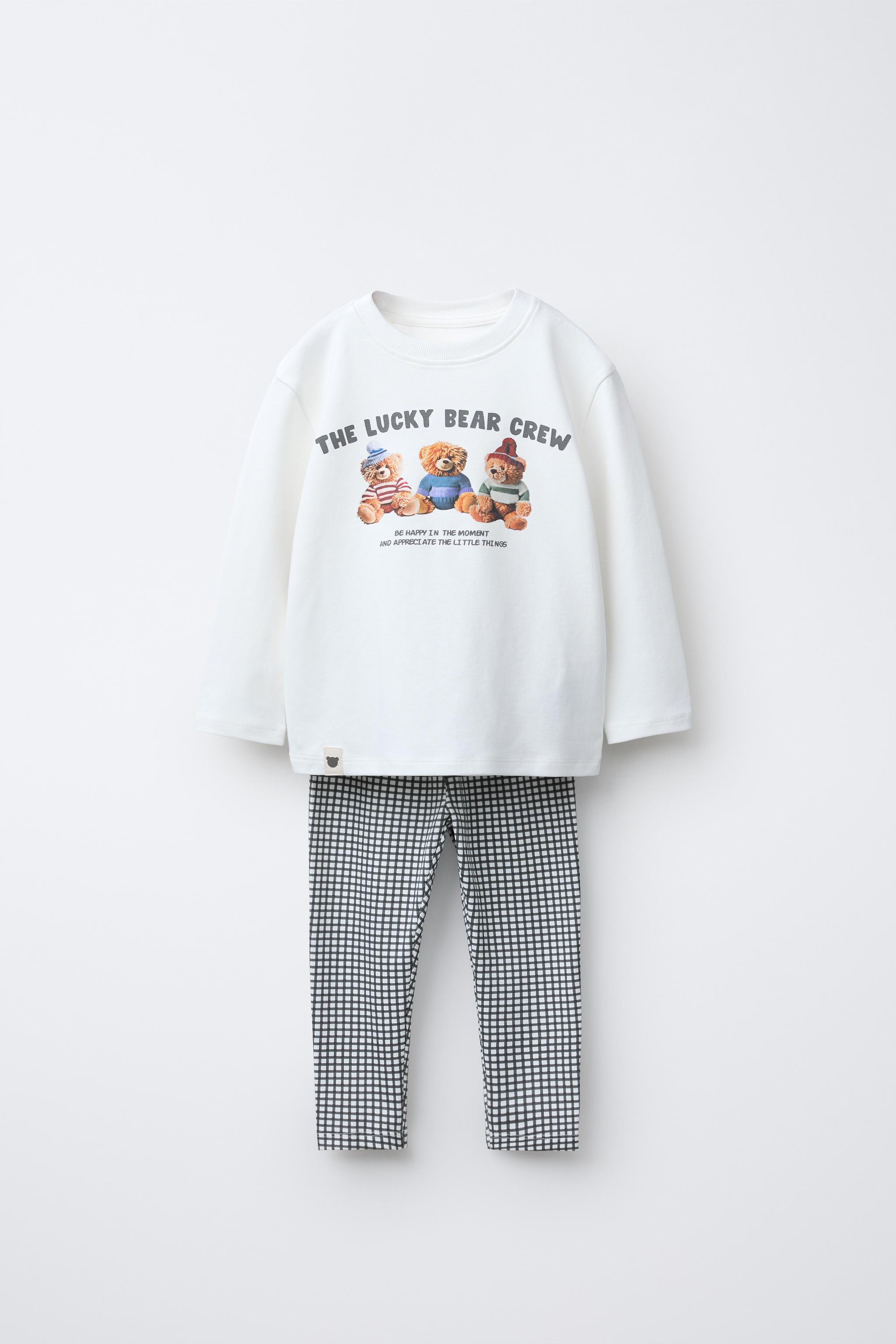 新品タグ付　BEAR柄　パジャマ　上下セット 楽天市場】パジャマ 上下セット 熊 レディース ポケット付き