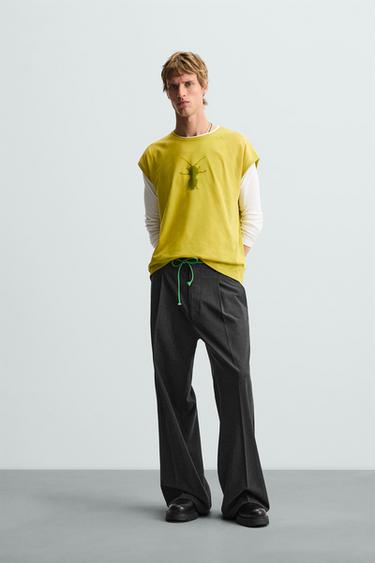 CAMISETA TANK RELAXED FIT - Lima-claro da Zara - Imagem 0