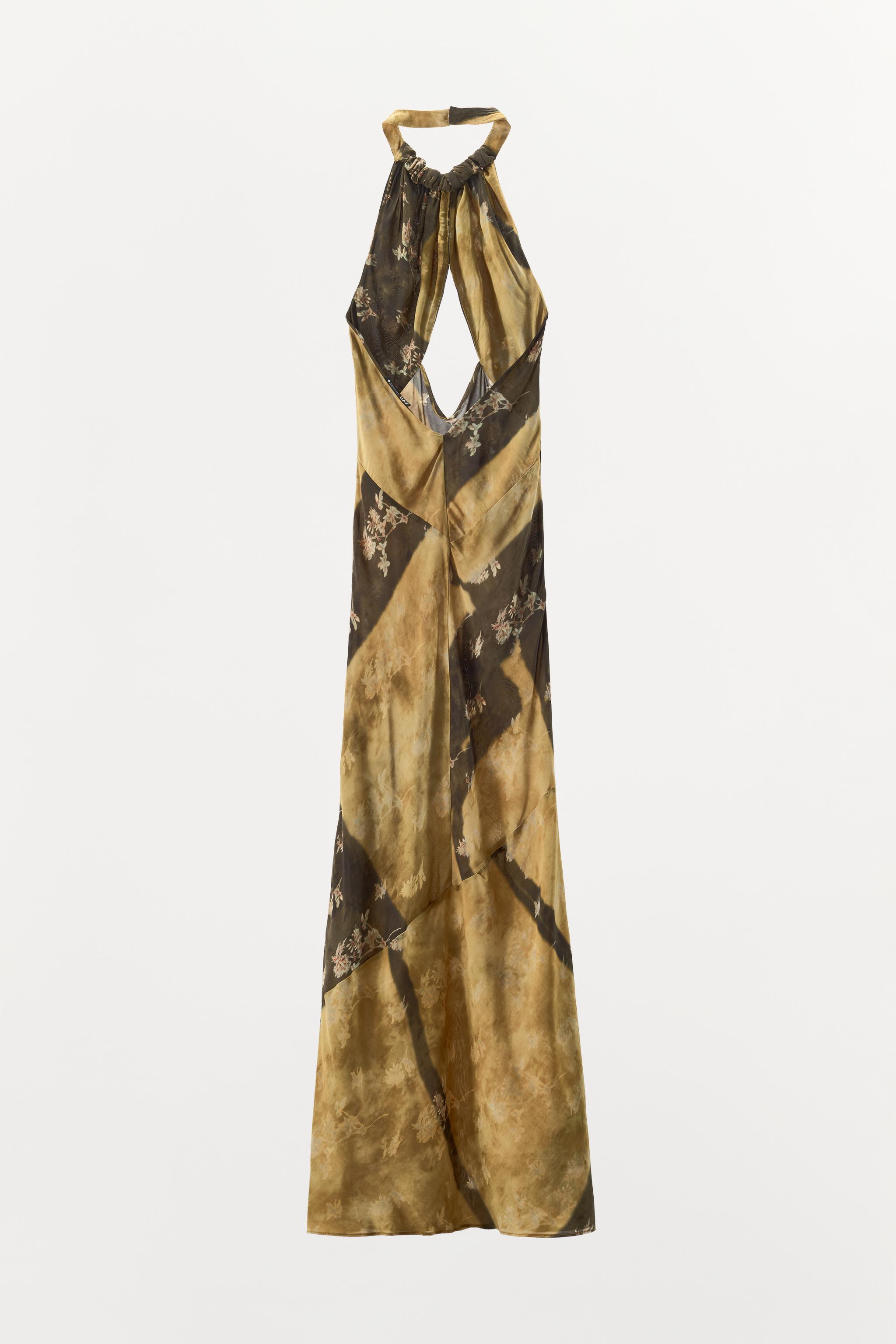 ROBE LONGUE IMPRIMÉE HALTER