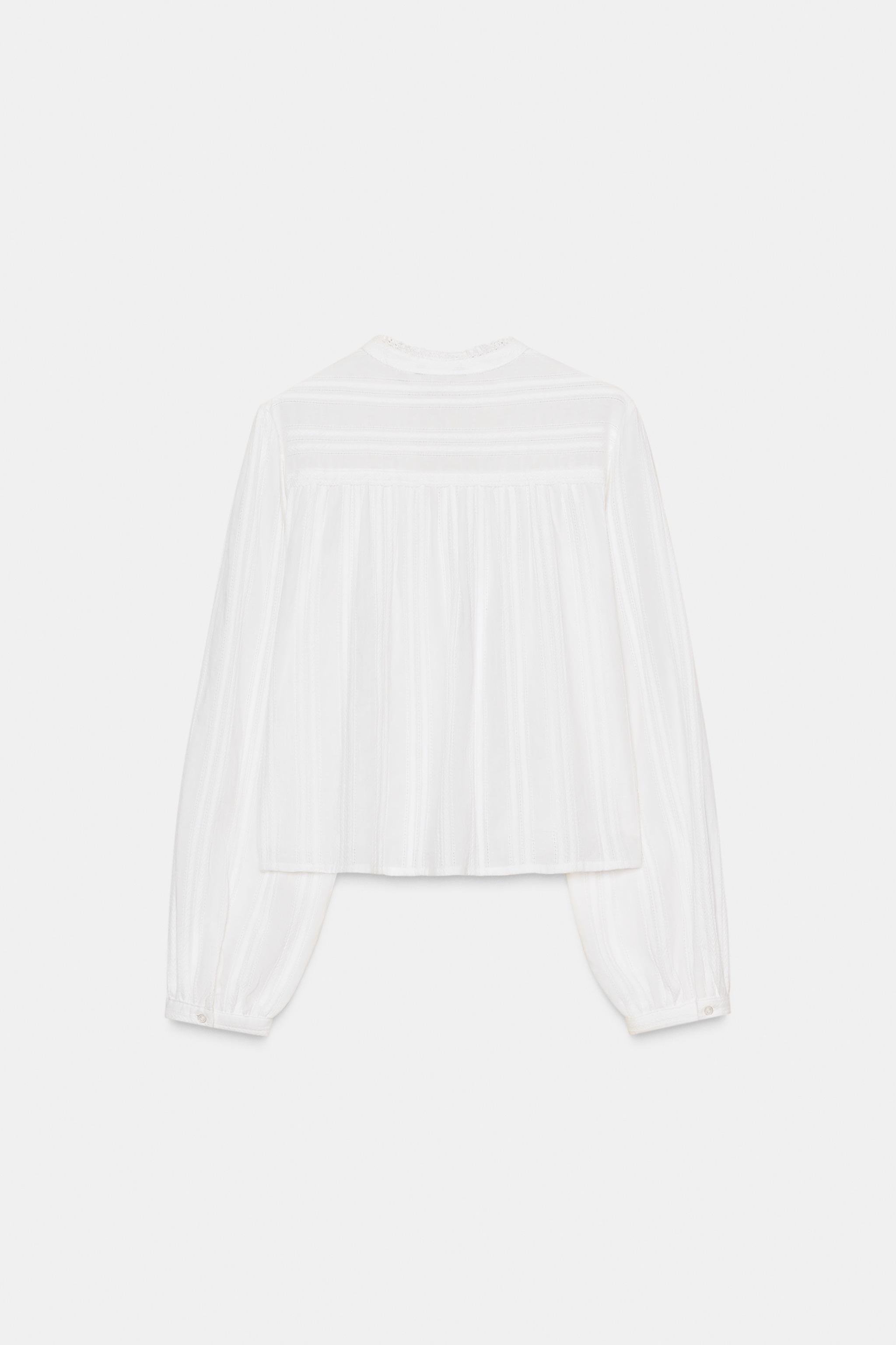 LACE TRIM SHIRT