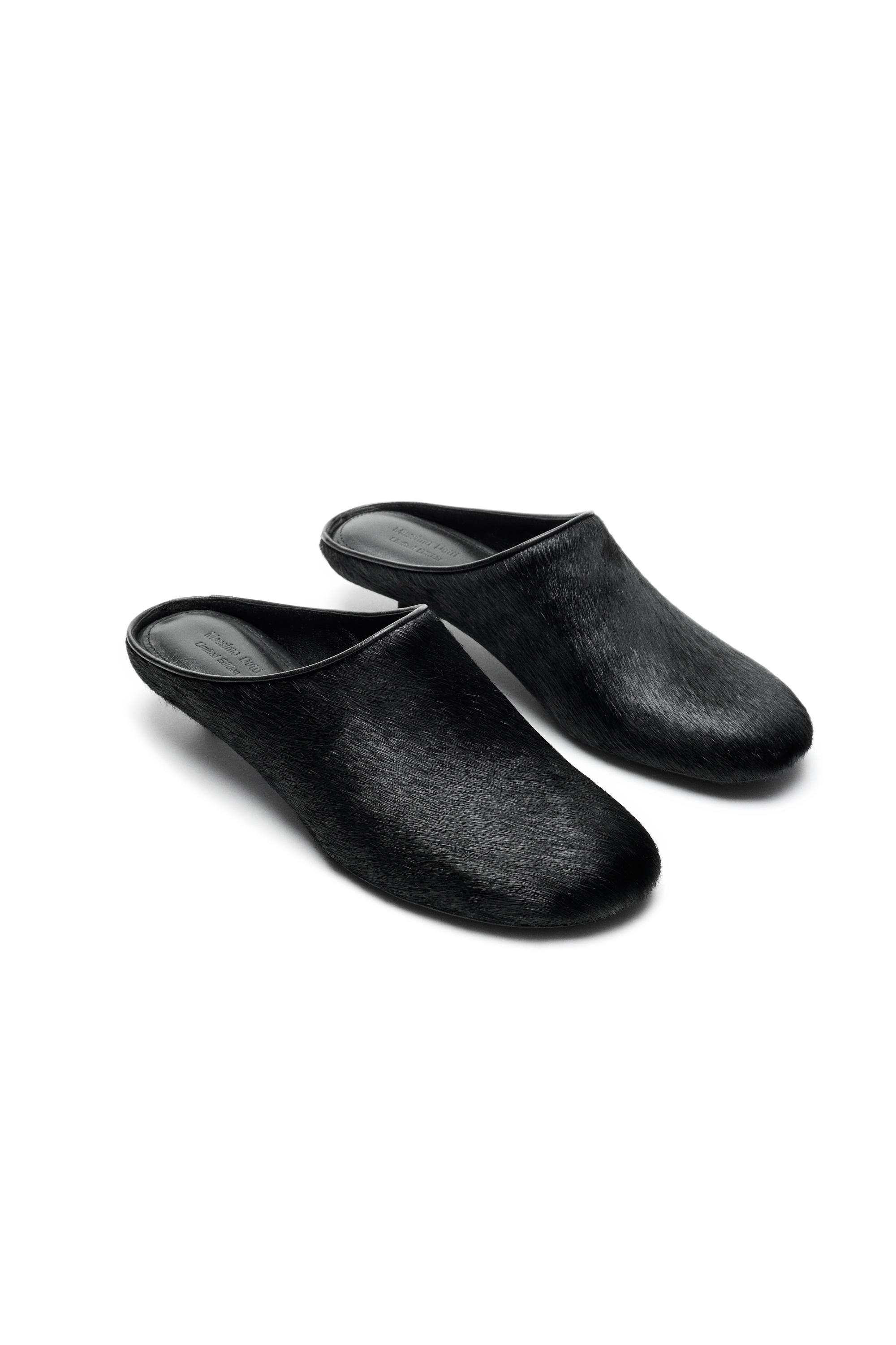 Low heel fur mule - LIMITED EDITION