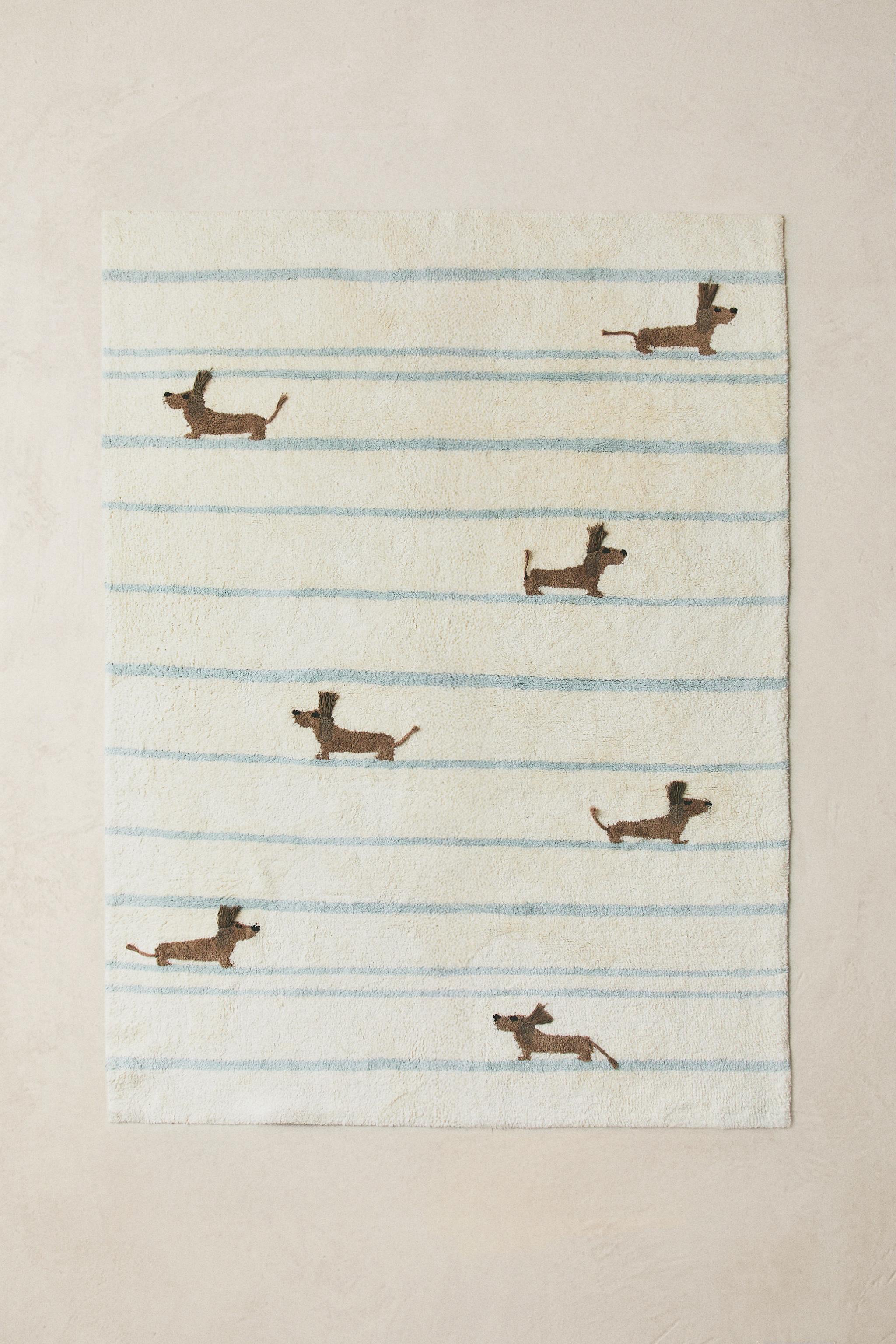 TAPIS ENFANT COTON CHIENS