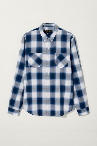 CHECK SHIRT BOBBY GILLESPIE X ZARA - Blue by Zara