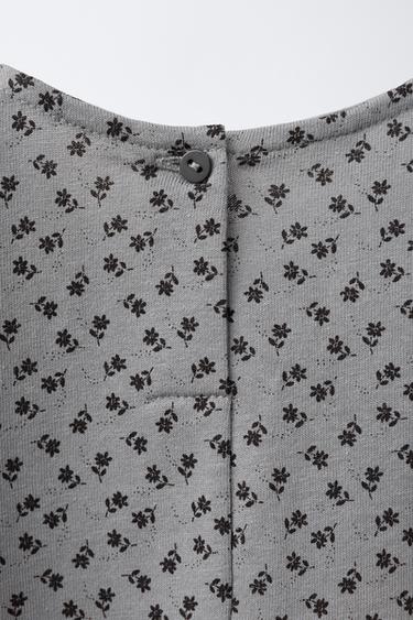 FLORAL PRINT CONTRAST DRESS - Steel by Zara - Image 3