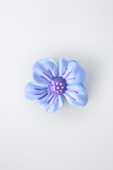 PINZA FORMA FLOR - Azul claro de Zara