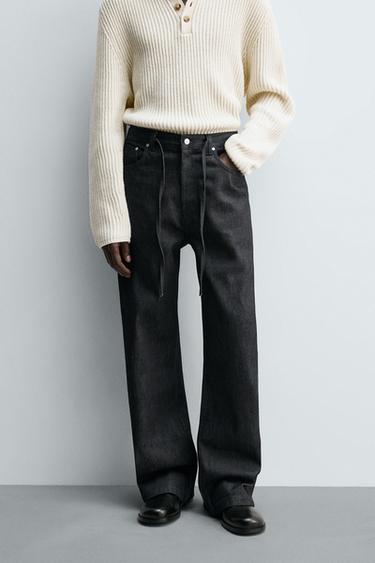 RELAXED FLARE FIT JEANS - Indigo by Zara