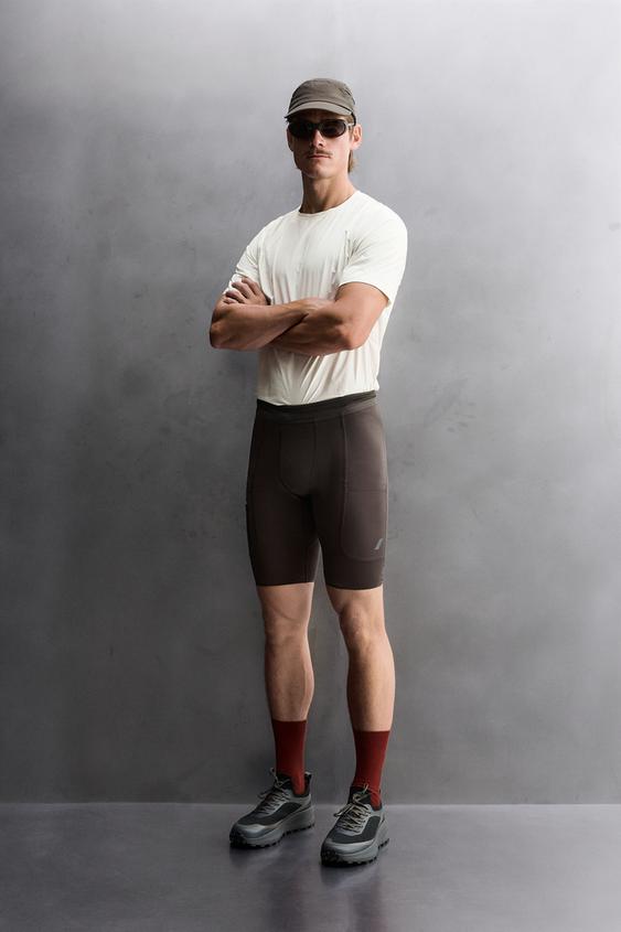 RIDAR© x ZARA RUNNING SHORTS - Brown by Zara - Image 0