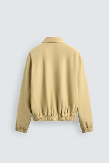 REGULAR FIT COTTON-LYOCELL JACKET - Light yellow by Zara - Image 9