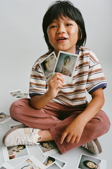 TWILL BAGGY TROUSERS - Brick by Zara