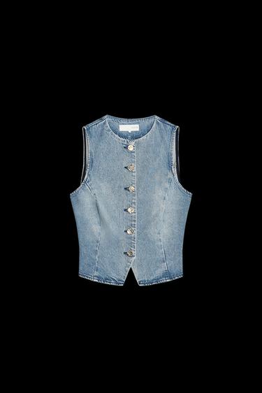 DENIM-WESTE Z1975 - Mittelblau von Zara - Bild 0