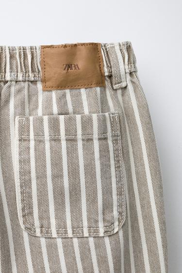 PANTALON BAGGY À RAYURES - Rayures de Zara - Image 3
