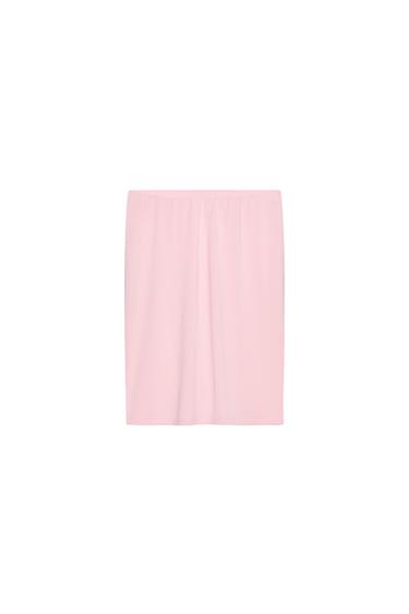 FALDA MIDI FLUIDA - Rosa de Zara