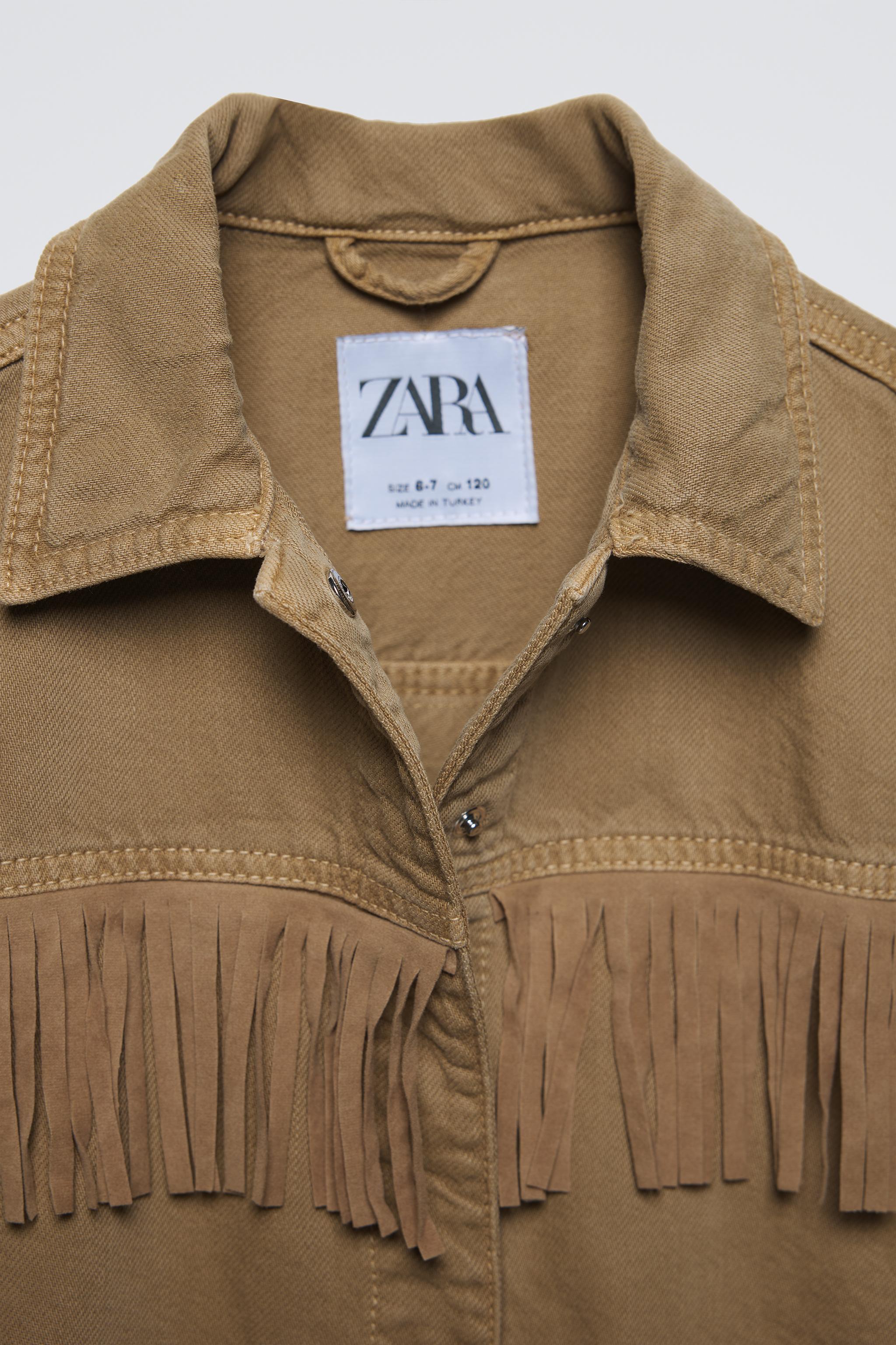 Giacca In Ecopelle Zara Fringe Giubbotto Con Frange Giacca Renna