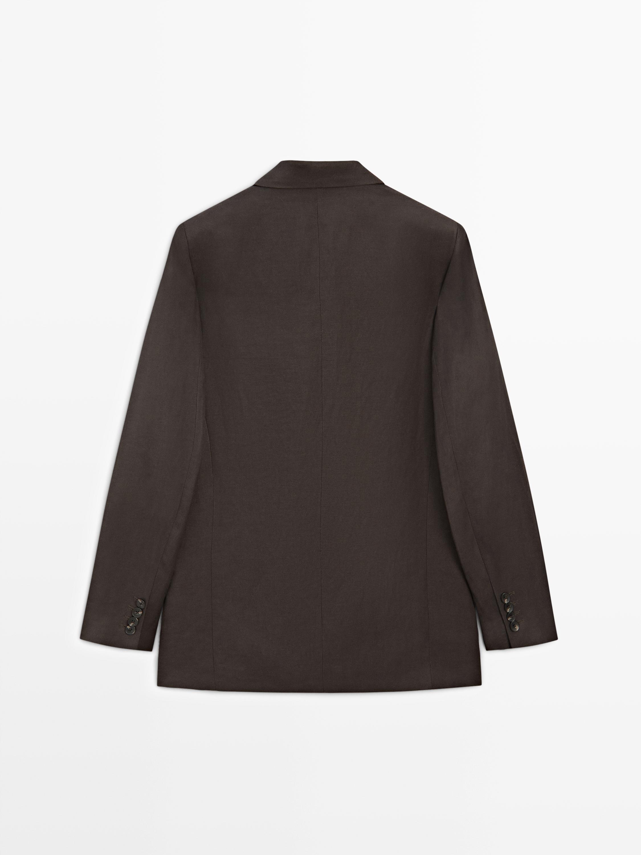 Blazer croisée en lin - STUDIO