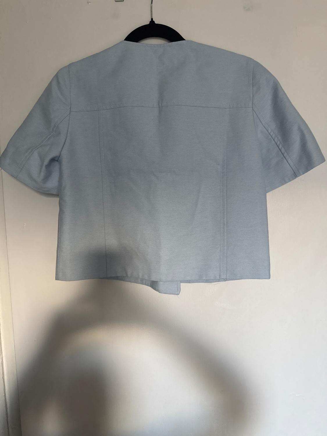 SHORT SLEEVE DOUBLE BREASTED BLAZER - Image 2