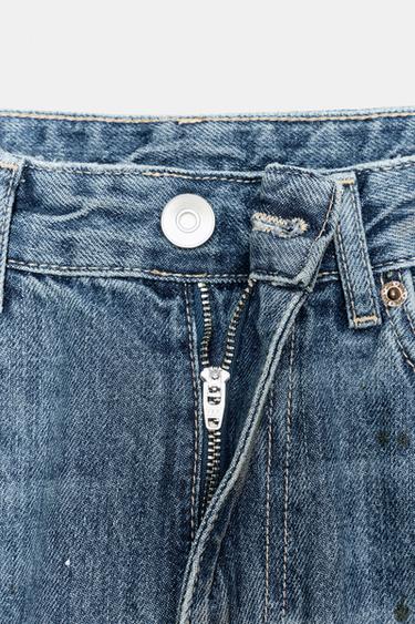JEAN TRF AMPLE OVERSIZE TAILLE HAUTE - Bleu de Zara - Image 9
