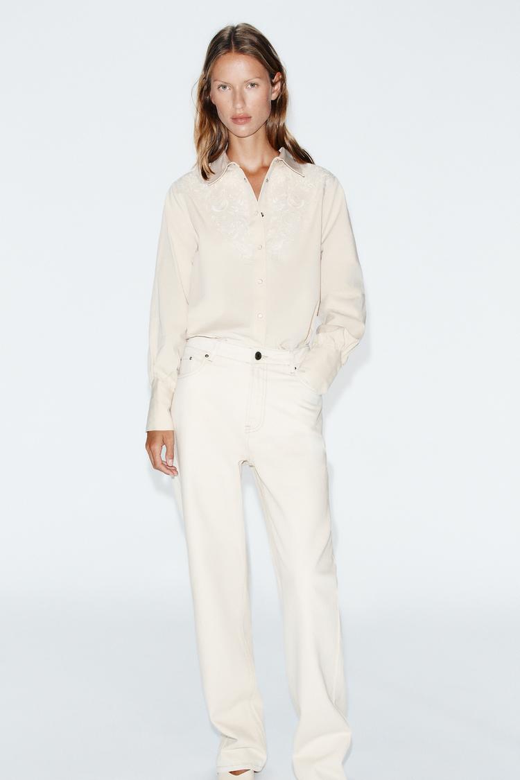 FLORAL EMBROIDERY SHIRT