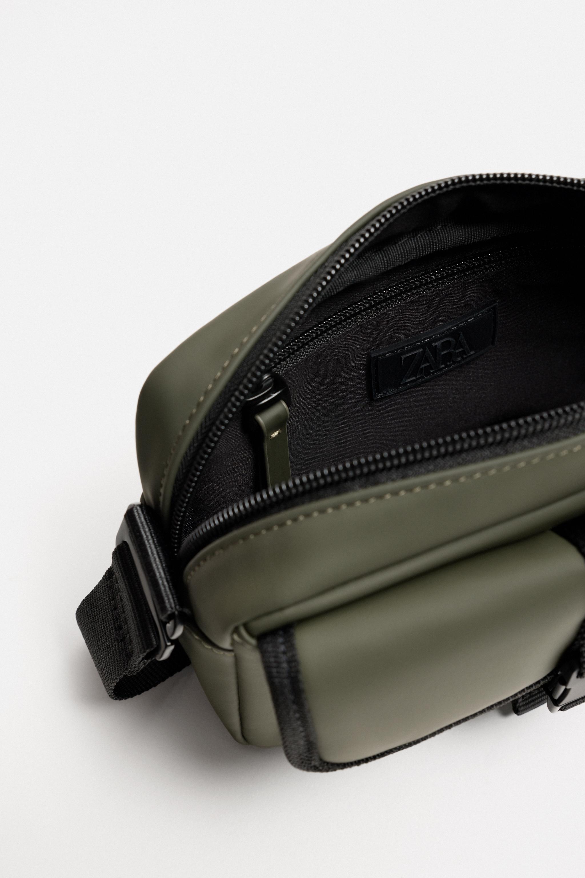 RUBBERISED CROSSBODY BAG