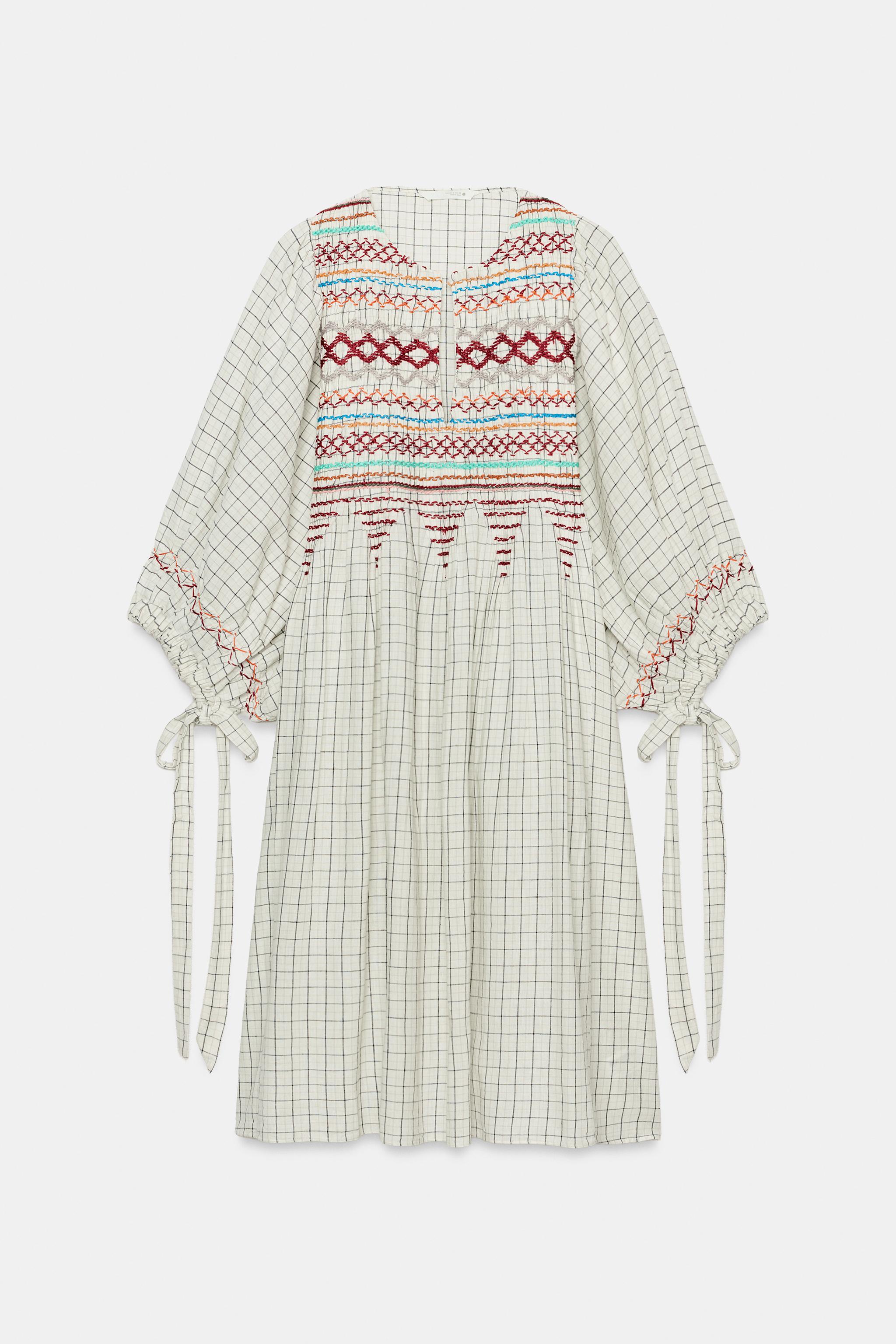 KETEN KARIŞIMLI MİDİ ELBİSE ZW COLLECTION - Görsel 6