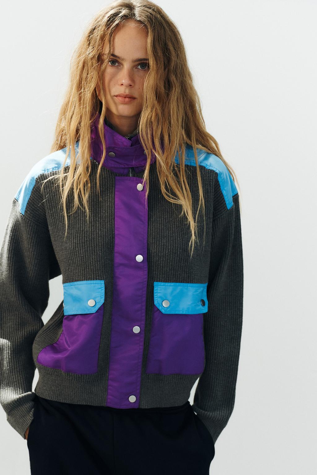 COMBINED KNIT JACKET