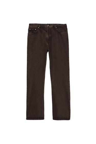FLARE FIT JEANS - Brown by Zara