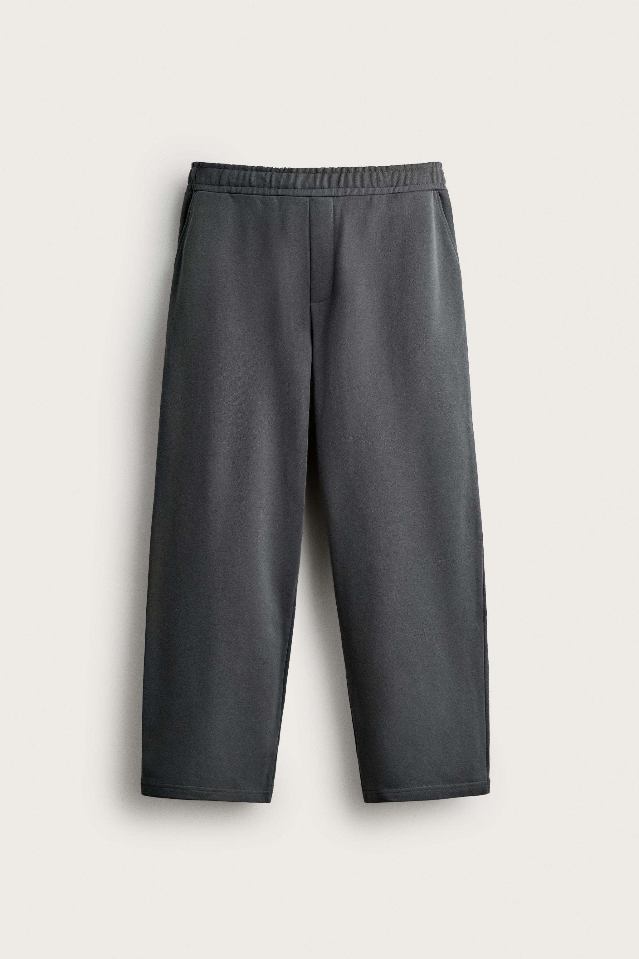 BASIC RELAXED FIT SWEATPANTS — Dark anthracite