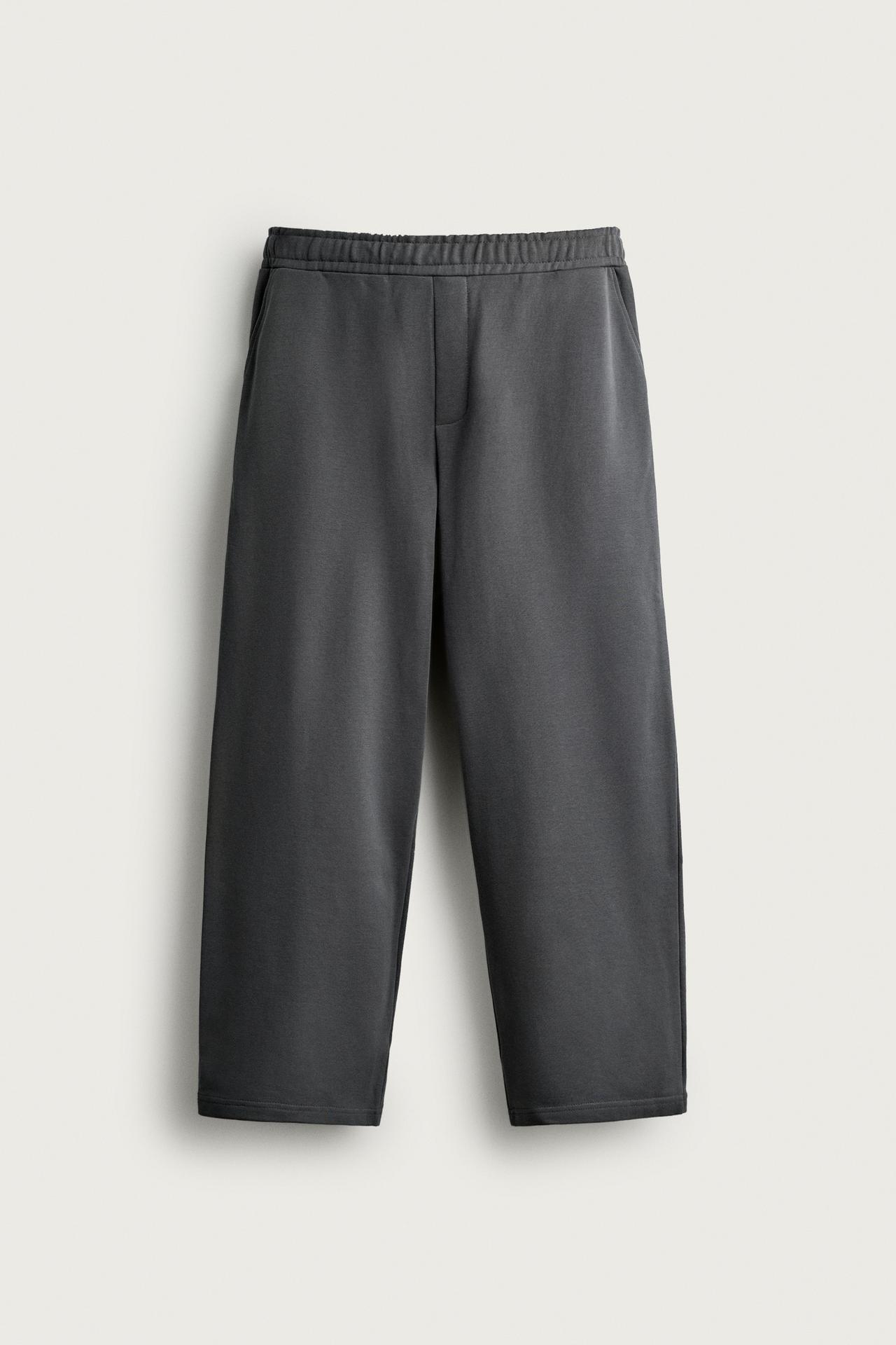 BASIC RELAXED FIT SWEATPANTS — Dark anthracite