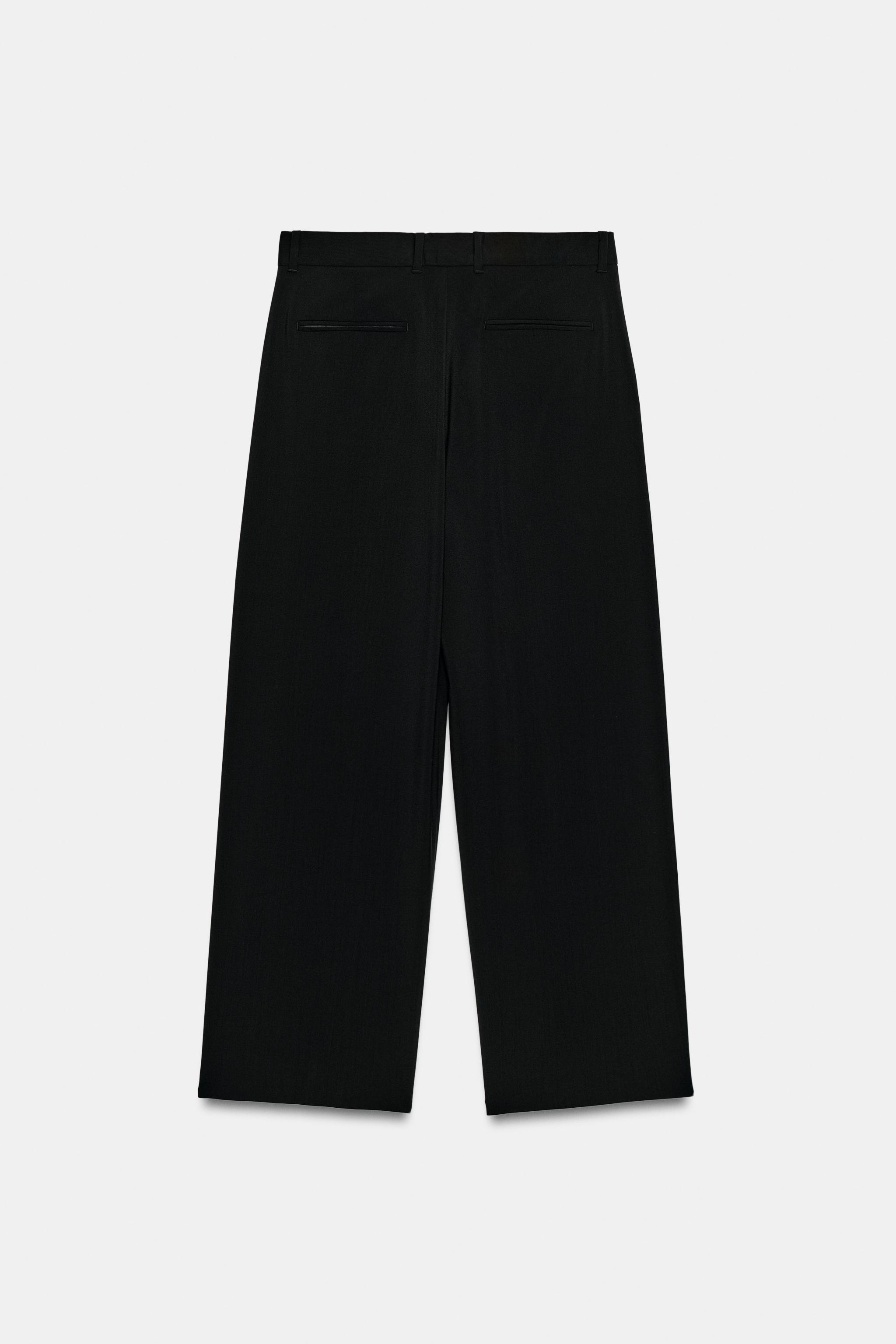 Женские брюки Zara ZW COLLECTION 100% WOOL WIDE-LEG PANTS — фото 8