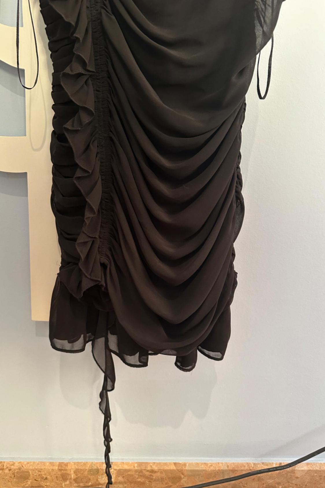 RUFFLED DRESS WITH FLOWER - Image 4