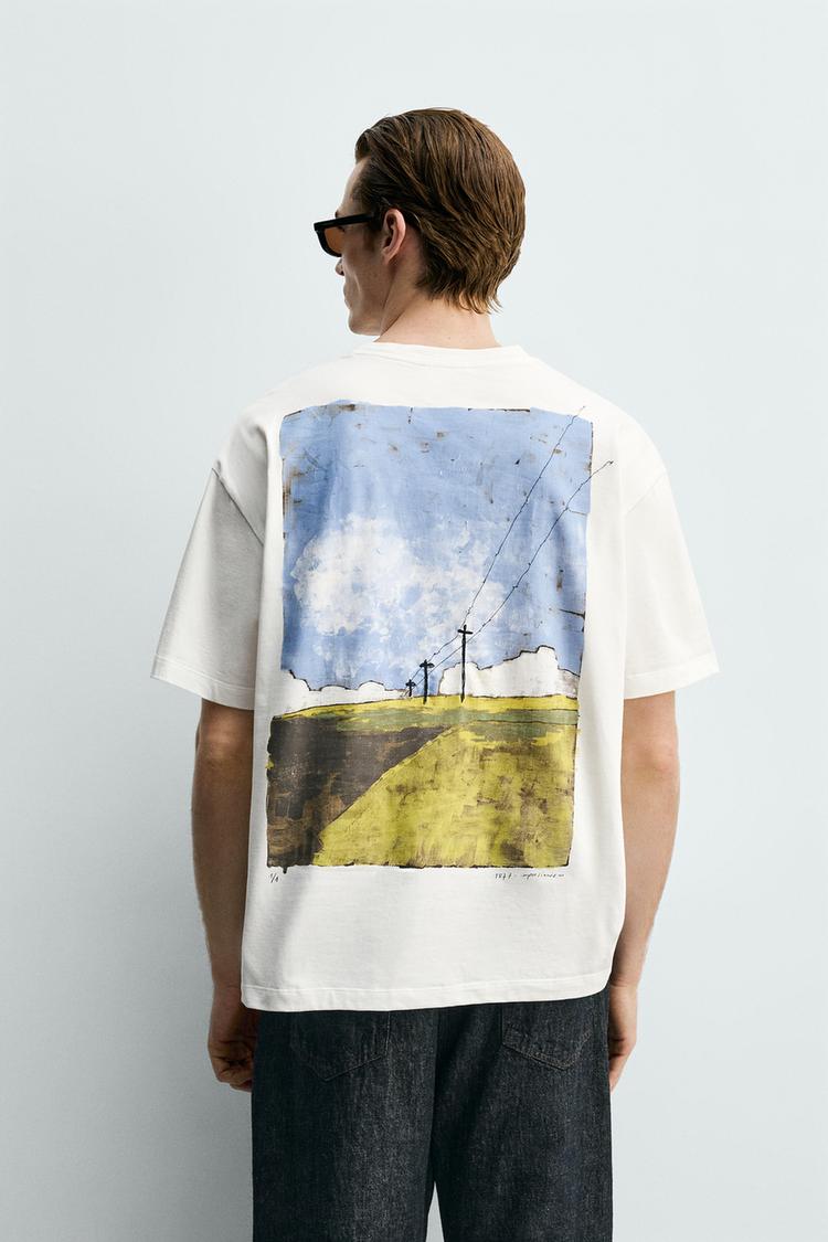 ZARA LANDSCAPE PRINT T-SHIRT
