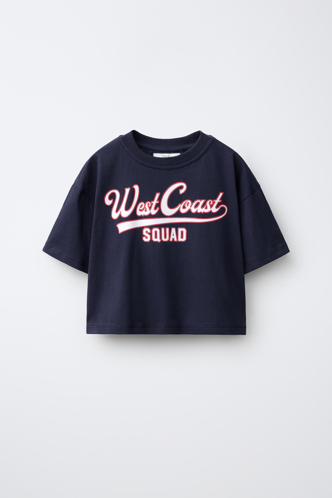 VARSITY GRAPHIC T-SHIRT — Navy blue
