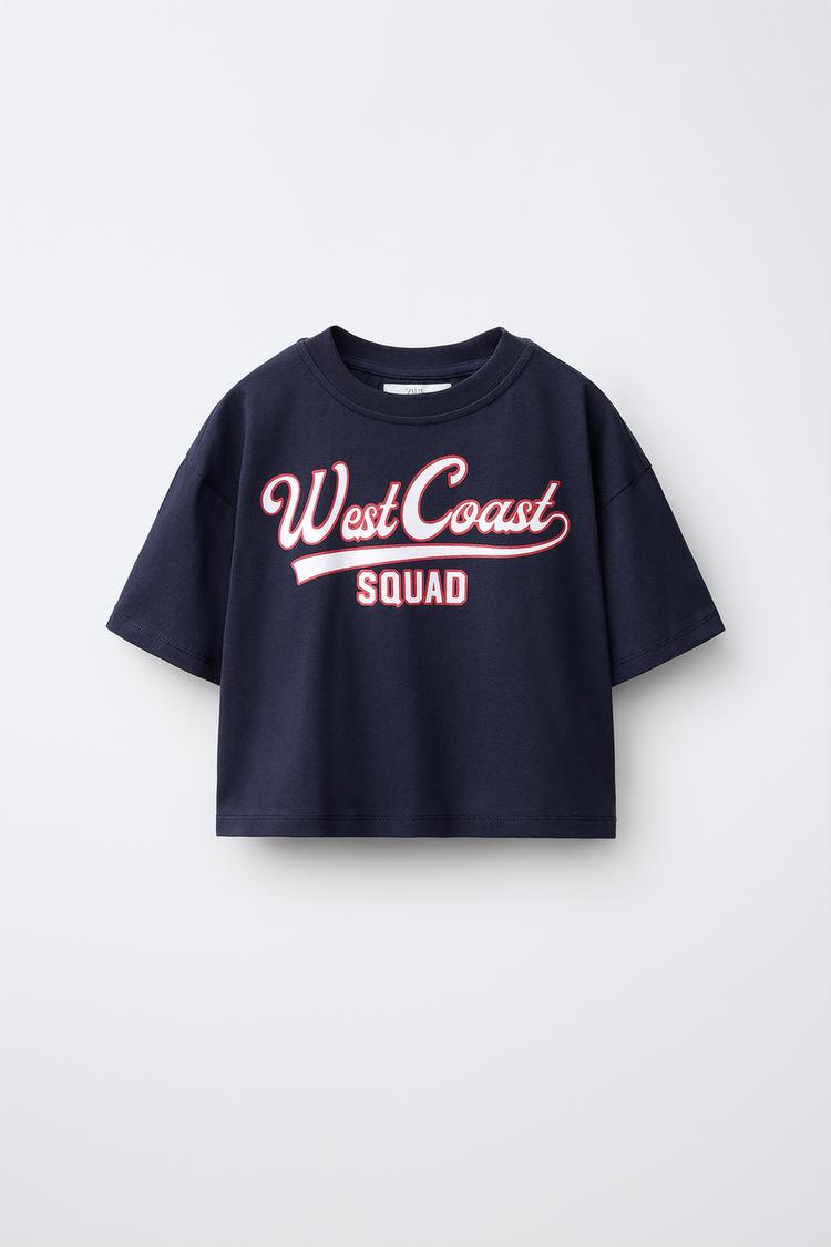 VARSITY GRAPHIC T-SHIRT — Navy blue