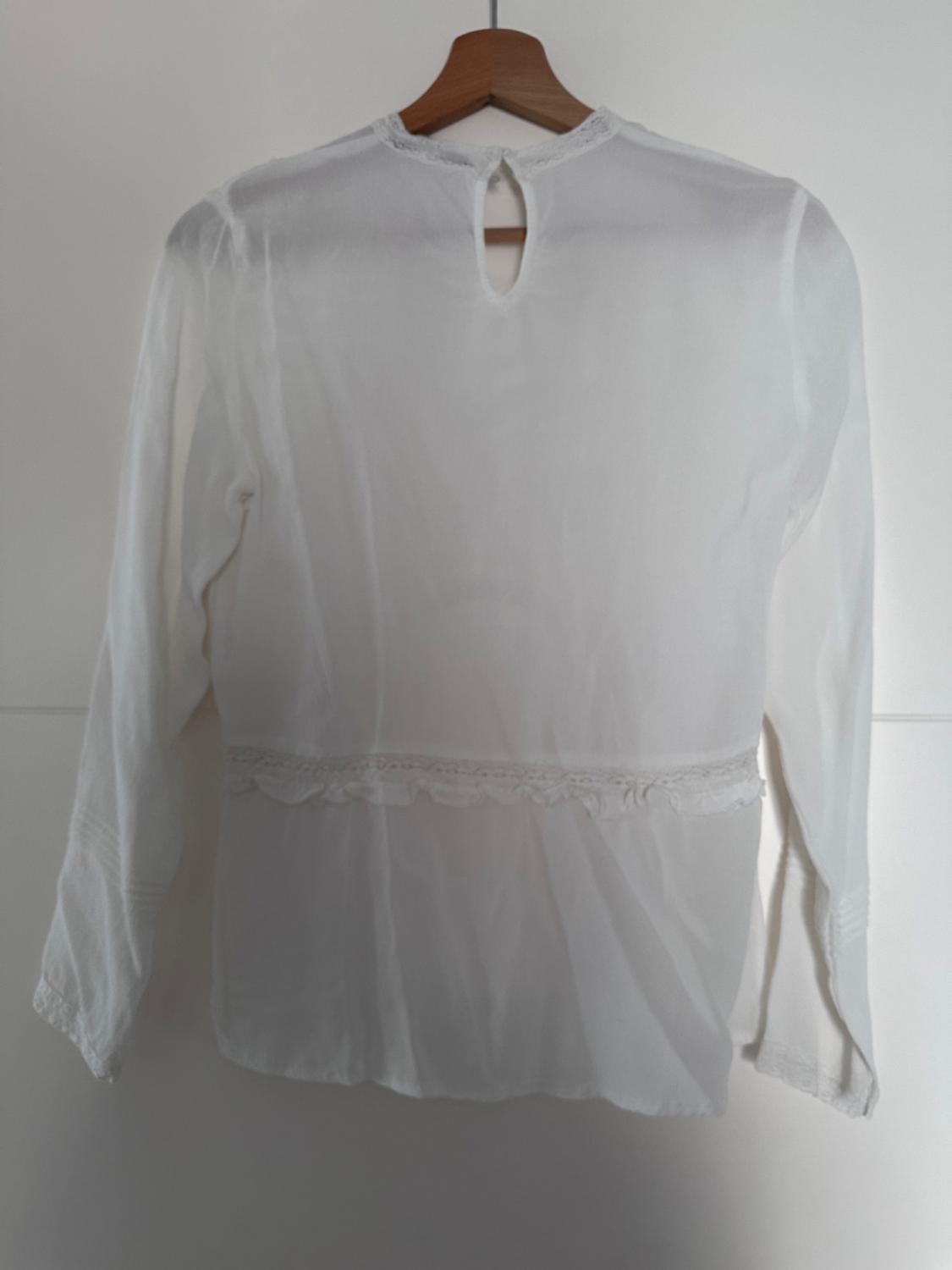 CAMISA BORDADOS ENTALLADA BLANCO - Image 3