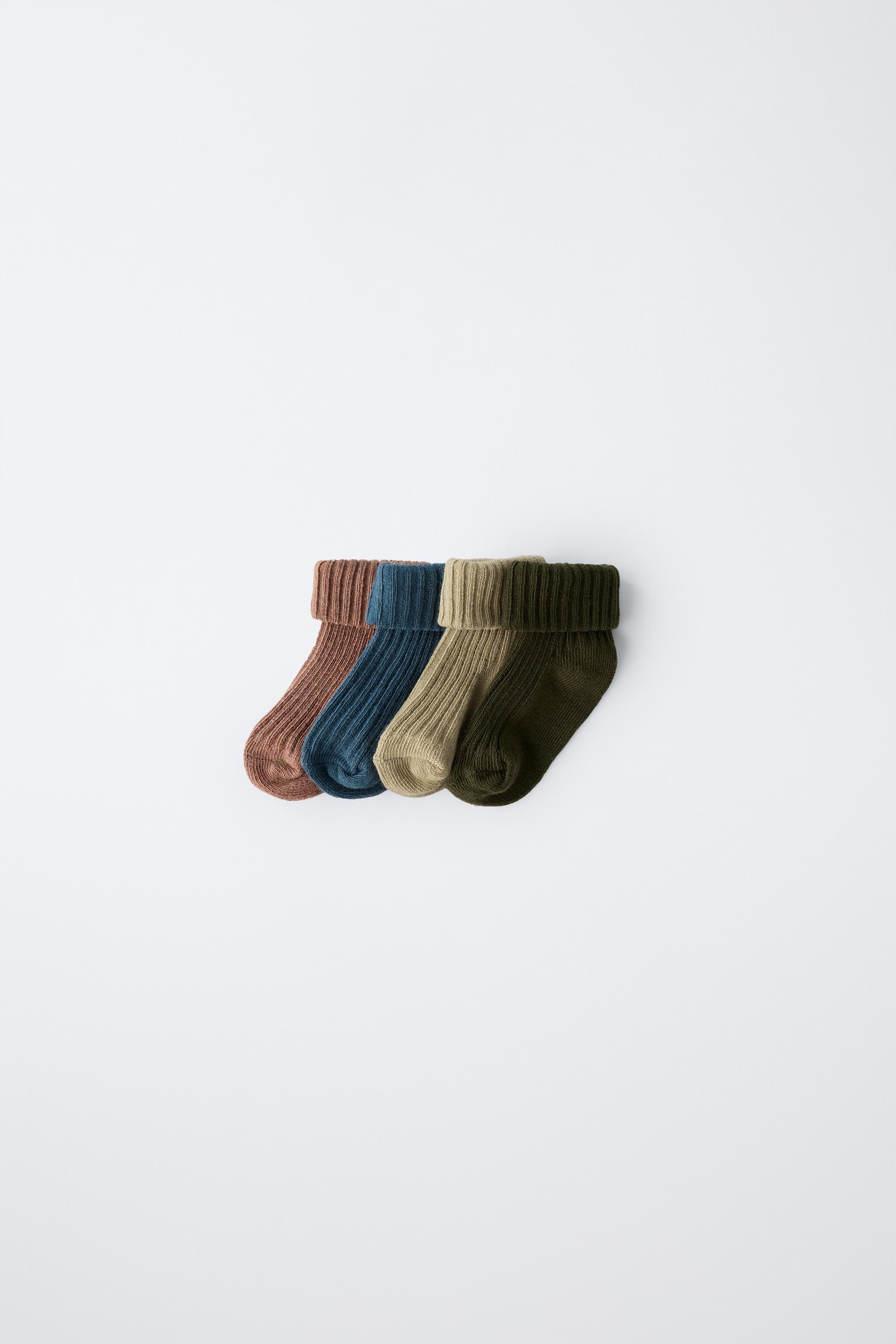 FOUR-PACK OF SOCKS IN A BOX - Greenish | ZARA United States