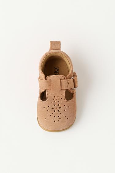 LEATHER SHOES - Sand Brown by Zara
