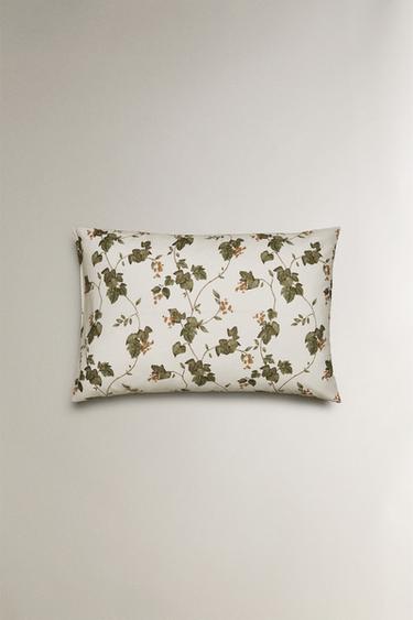 LEAF PRINT PILLOWCASE - Oyster-white by Zara - Image 3