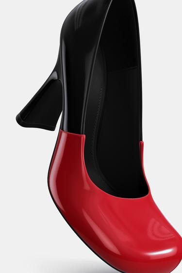 CHAUSSURES EN CUIR À TALONS HARRY LAMBERT FOR ZARA x DISNEY - Rouge de Zara - Image 6