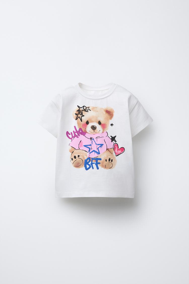 T-SHIRT WITH RAISED PRINT