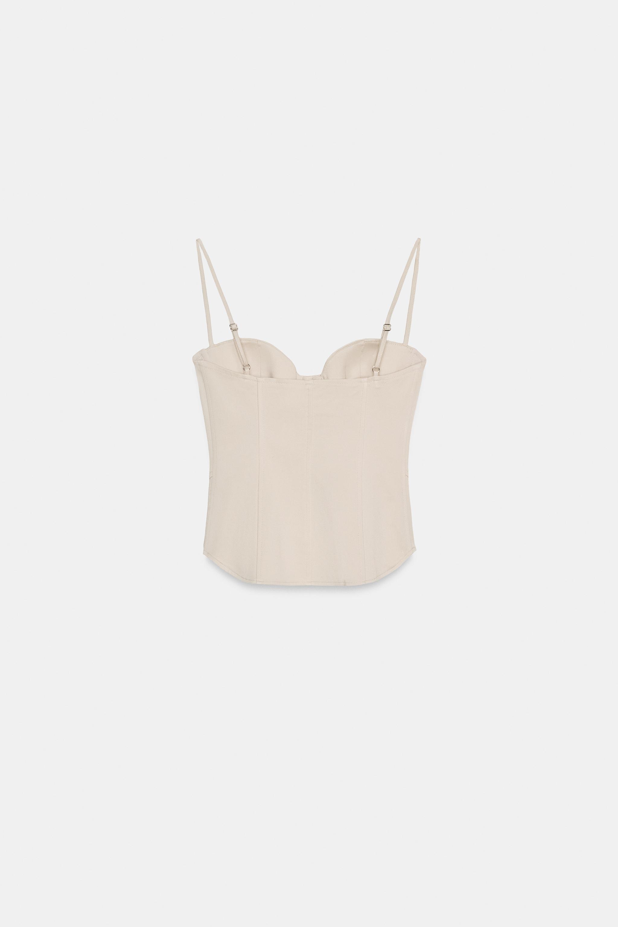 TOP CORSET À BRETELLES