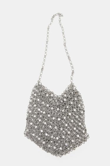 MINI SAC SEAU FANTAISIE - Argent de Zara - Image 2