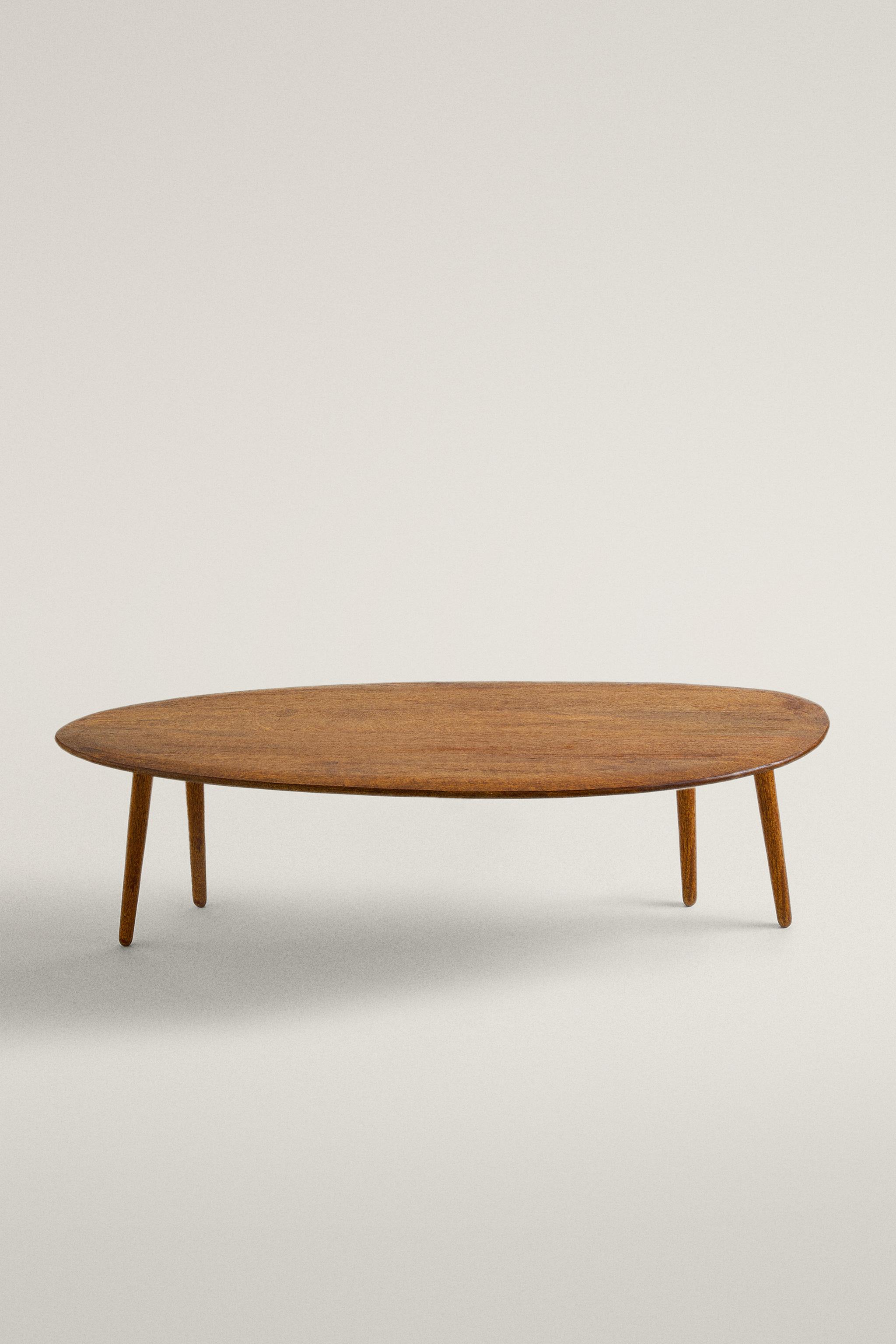BEVELED WOOD COFFEE TABLE