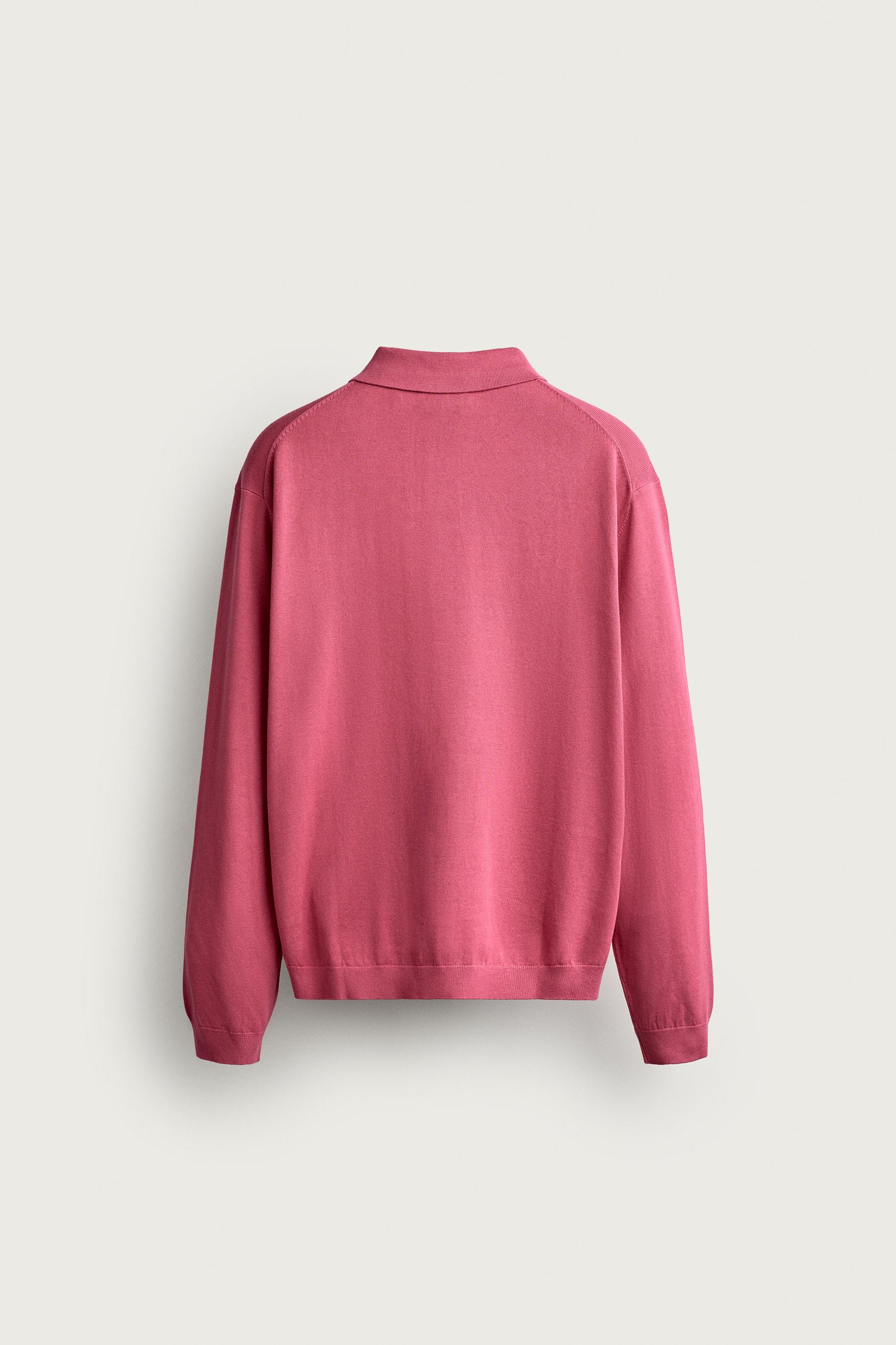Zara FRUIT OF THE LOOM™ PAMUKLU TRİKO POLO T-SHIRT görsel 7