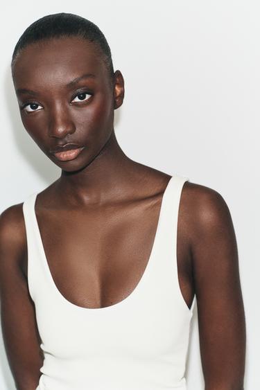 بودي مطاطي - أبيض الخاص بـ Zara