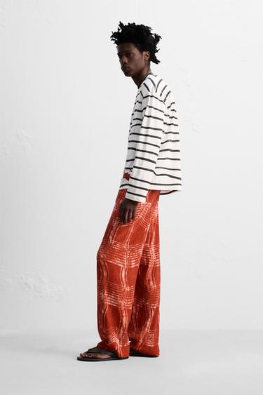GRAPHIC PRINT KNIT TROUSERS © OTIS KWAME KYE QUAICOE - Red by Zara - Image 3