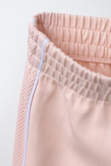 STRAIGHT FIT TROUSERS WITH MESH SIDES - Pink by Zara - Image 2