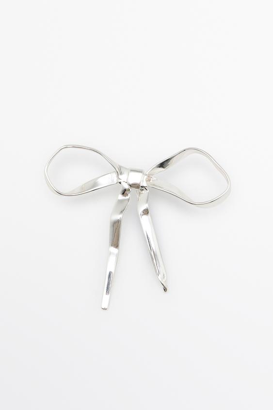 Zara Bow brooch - Silver - Image 0
