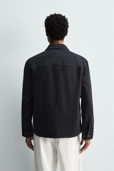 CHEMISE POLO EN DENIM - Bleu moyen de Zara - Image 2