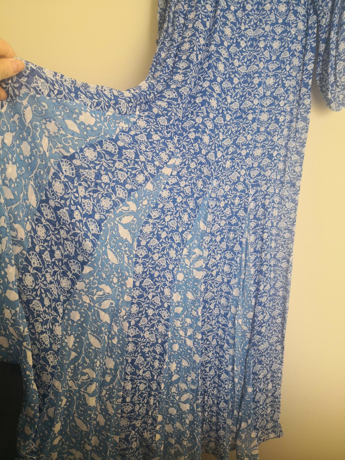 DOTTED MESH PRINTED MIDI DRESS - Image 6