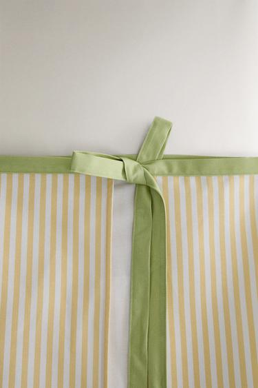 TABLIER DE CUISINE COTON RAYURES GLACES - Verdâtre de Zara - Image 4